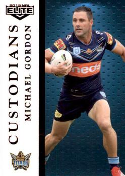 2019 NRL Elite - 2019 Box Cards - Custodians #C5 Michael Gordon Front